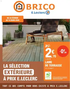 Aperçu Brico E.Leclerc catalogue valable à partir du 24/02/2026