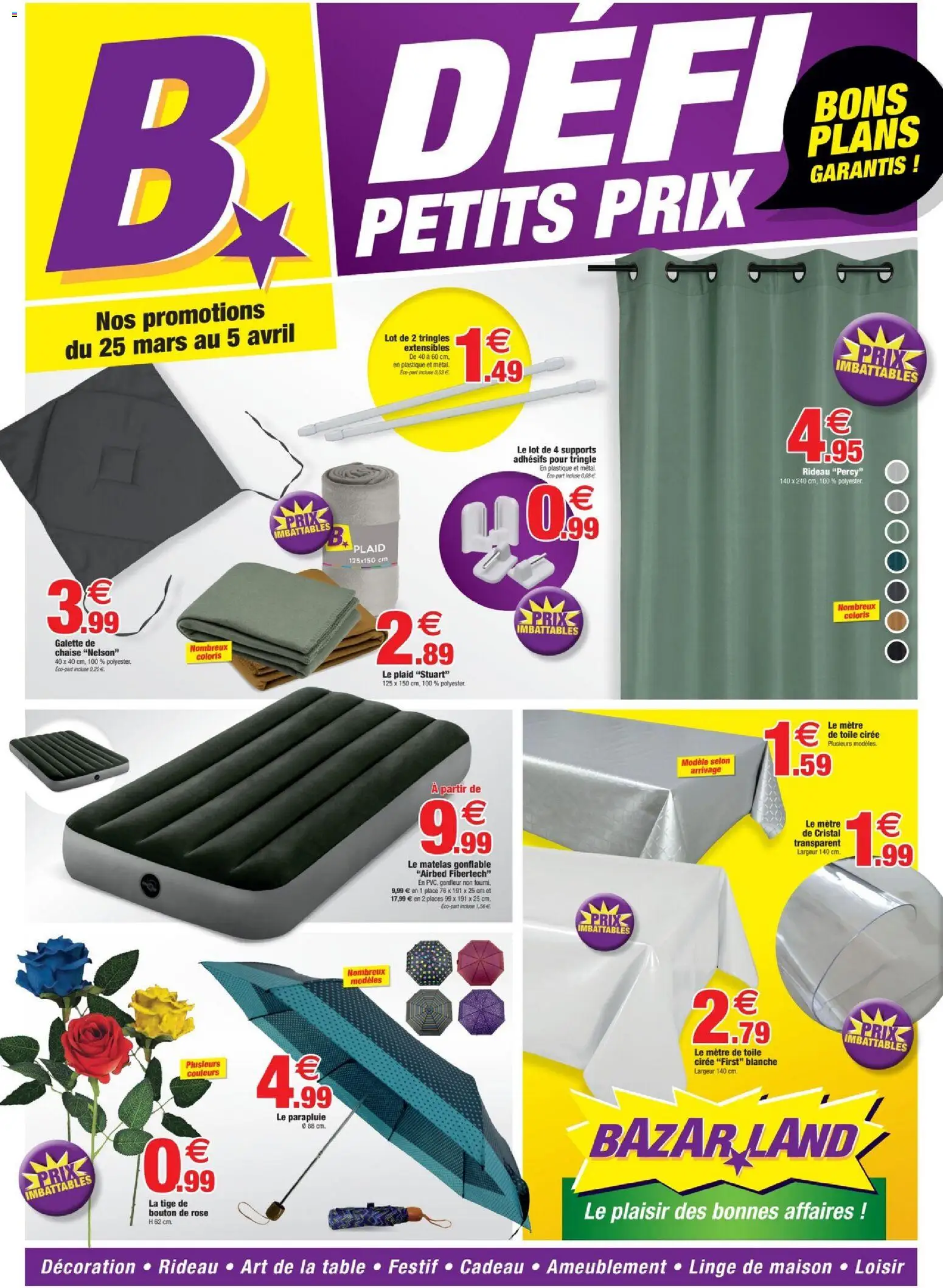 Bazarland catalogue - page 1 - valable à partir du 25/03/2026