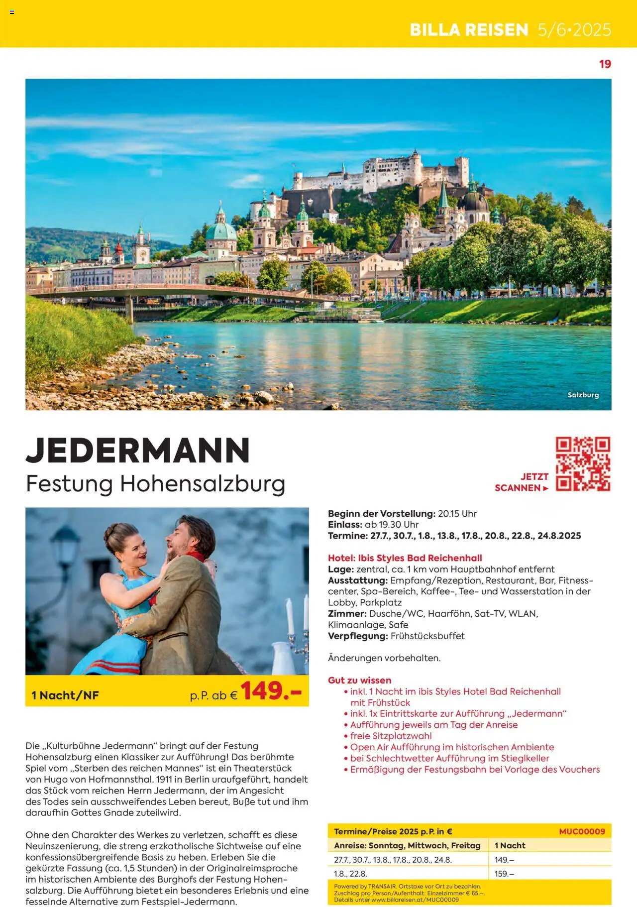 Billa Kreuzfahrten Rundreisen Erlebnisreisen 5/6 2025 - page 19- valid from 03.06.2025