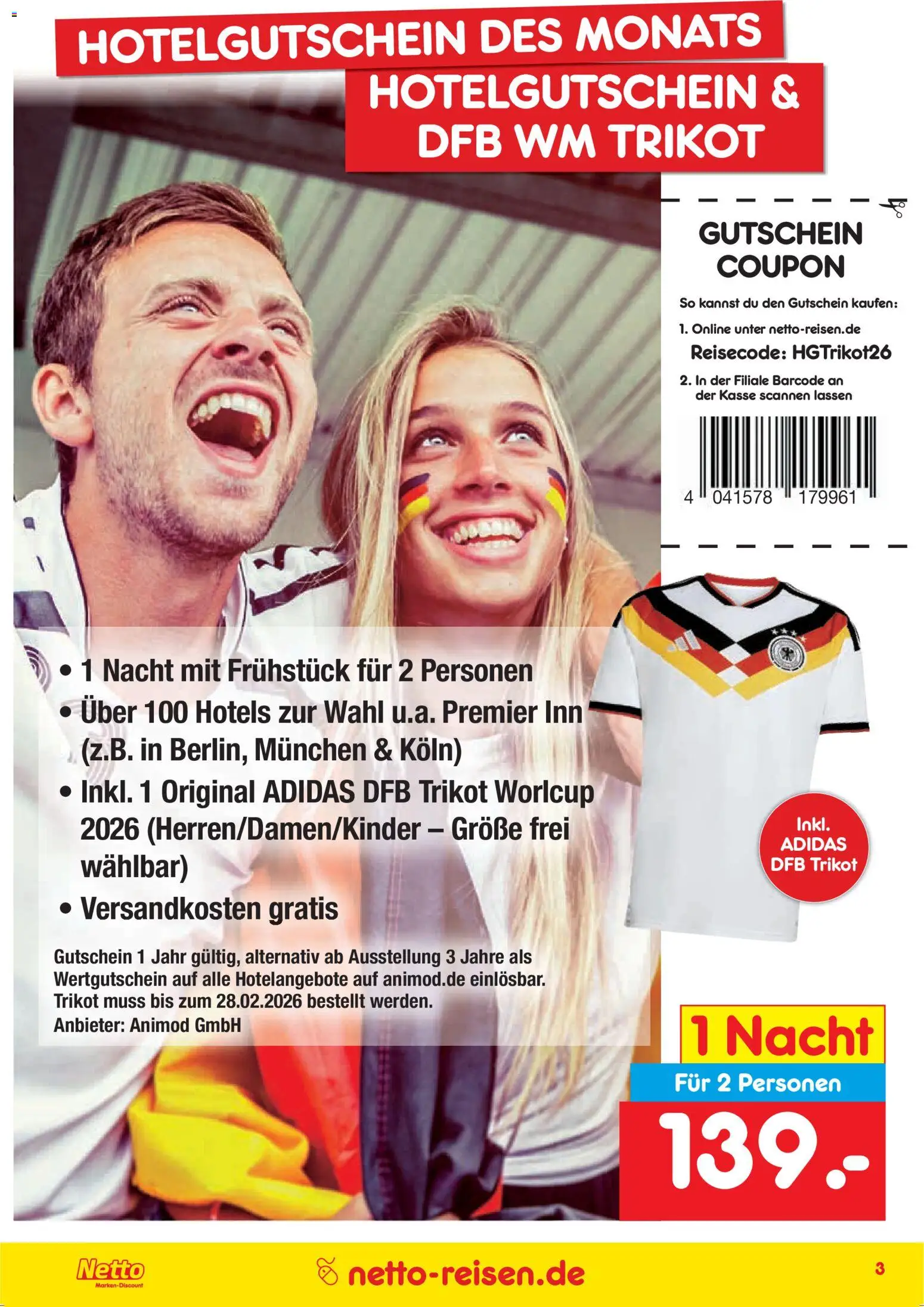 Netto Reisen Prospekt 	 - Seite 3 - gültig ab 26.02.2026