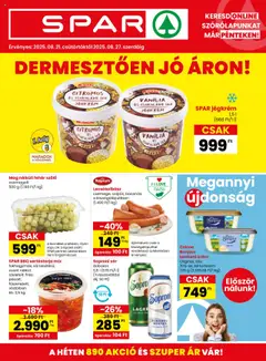 Előnézet Spar Akciós újság érvényes 2025.08.21.-tól