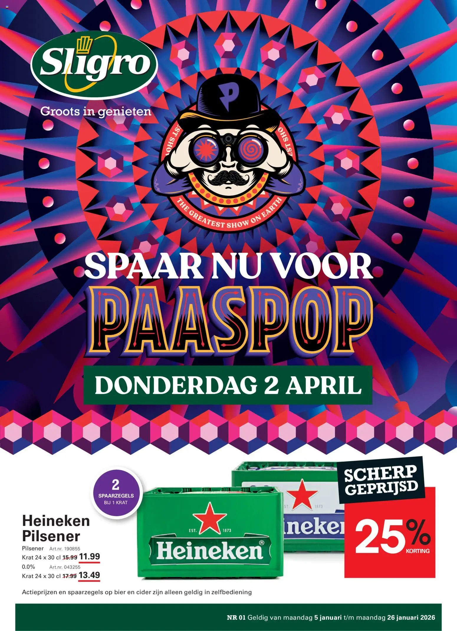 Sligro -  Spaarfolder Paaspop - pagina 1- geldig vanaf 05-01-2026