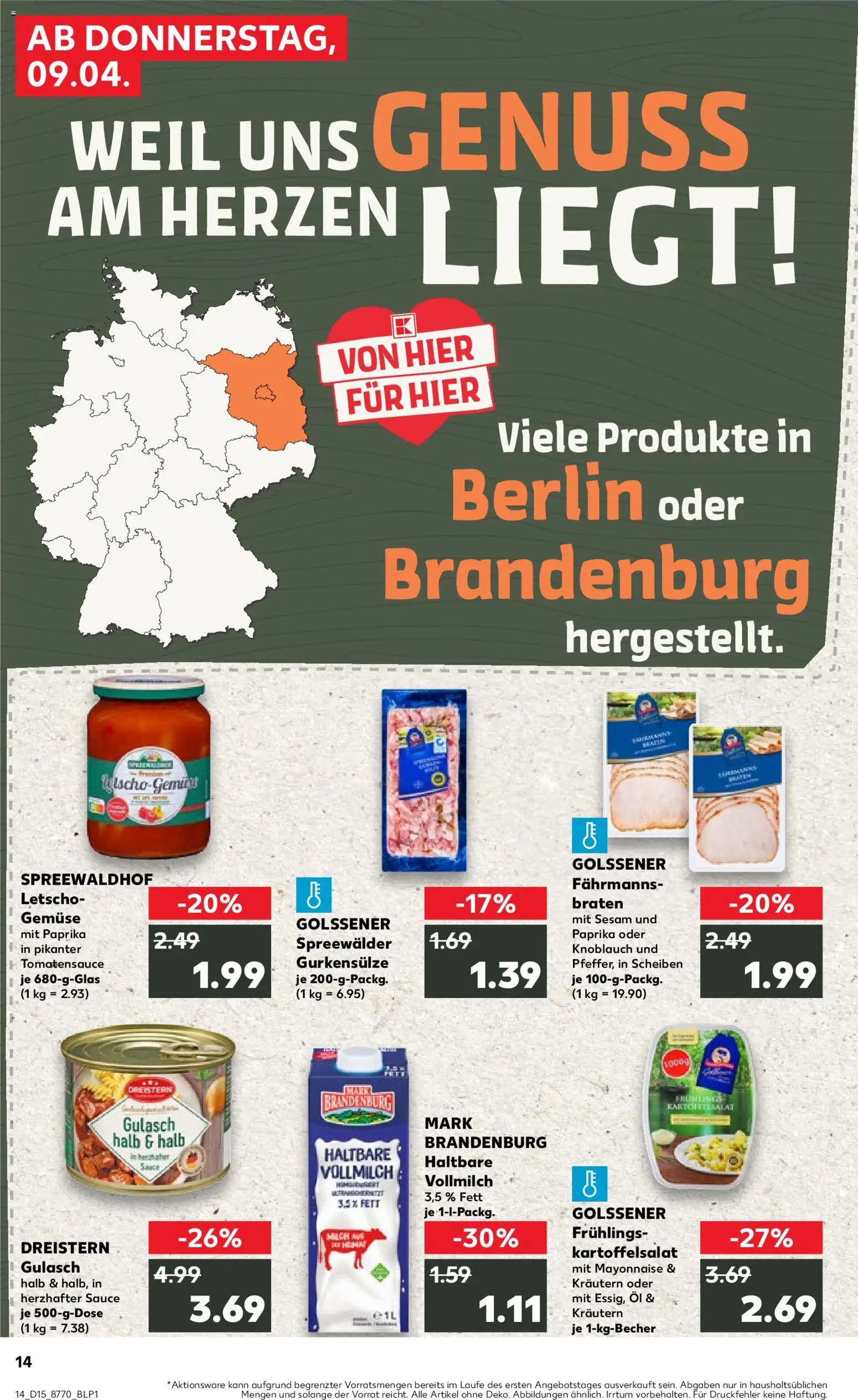 Kaufland Prospekt - Seite 14 - gültig ab 09.04.2026