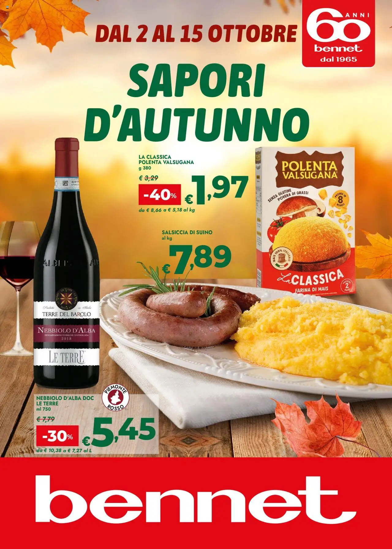 Volantino bennet	 - pagina 1 - valido dal 02/10/2025