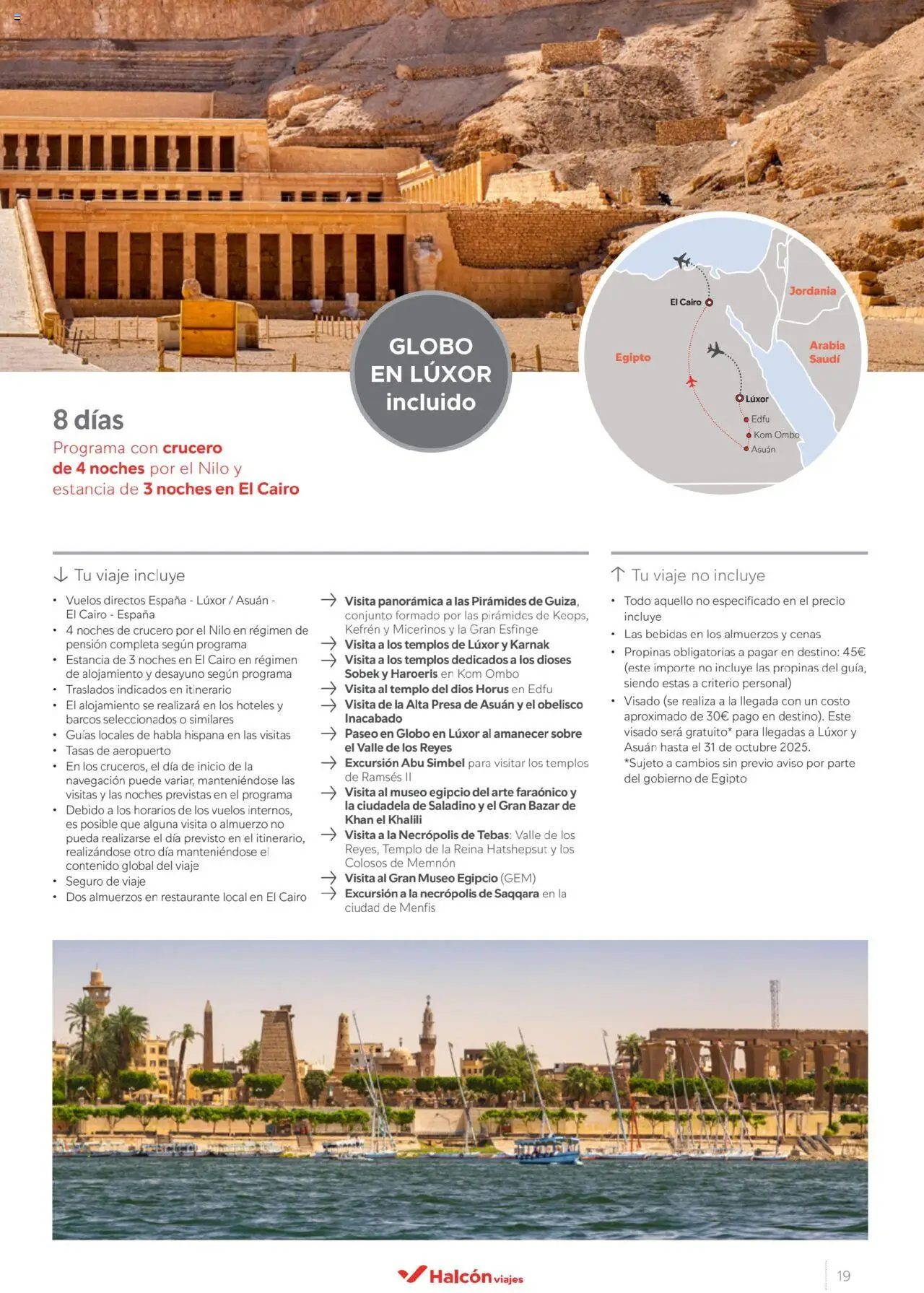Halcón Viajes Egipto - Página de 19 - Válido desde 01/07/2025