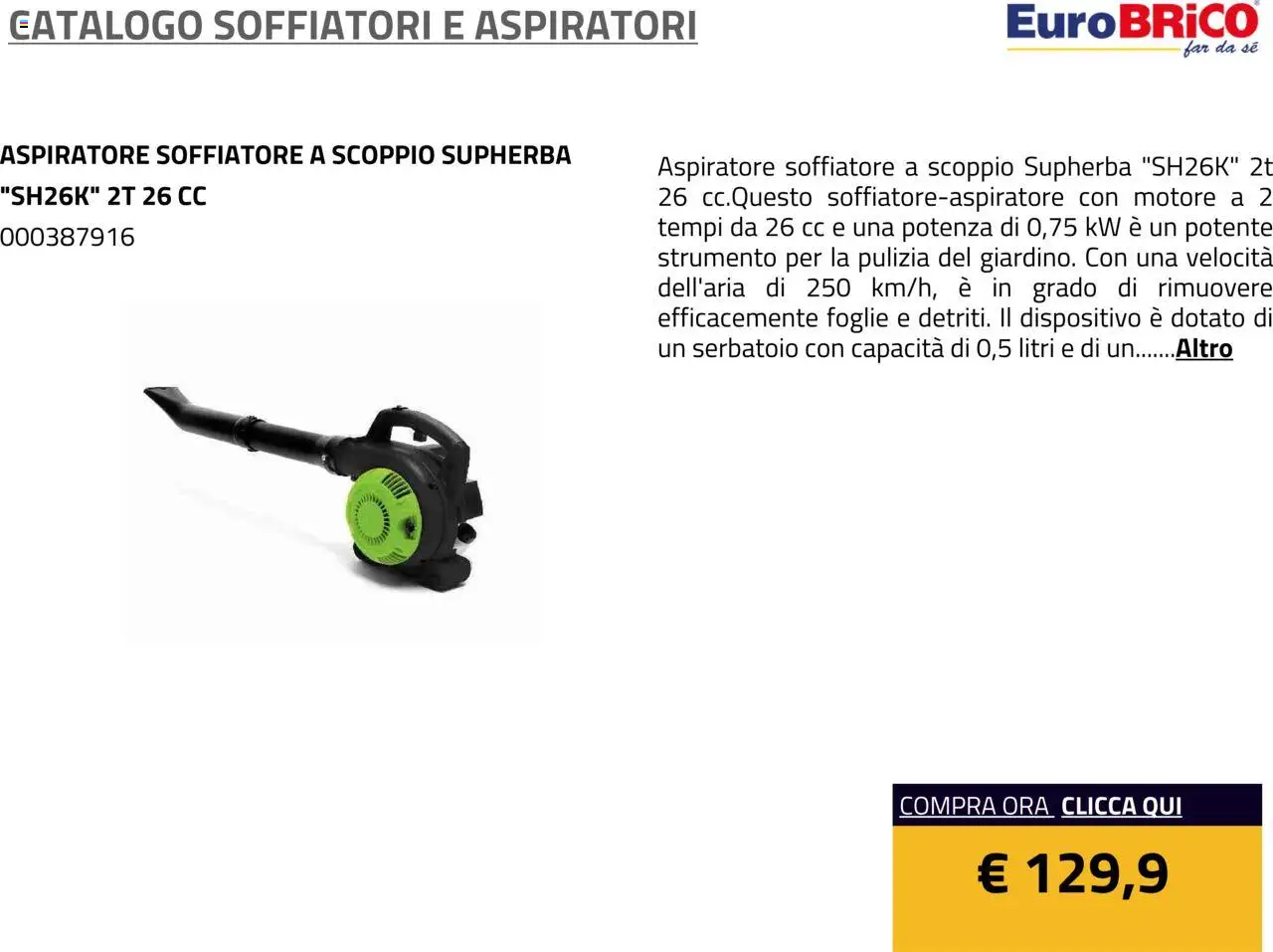 Eurobrico Soffiatori e Aspiratori catalogo - pagina 20 - valido dal 23/07/2025