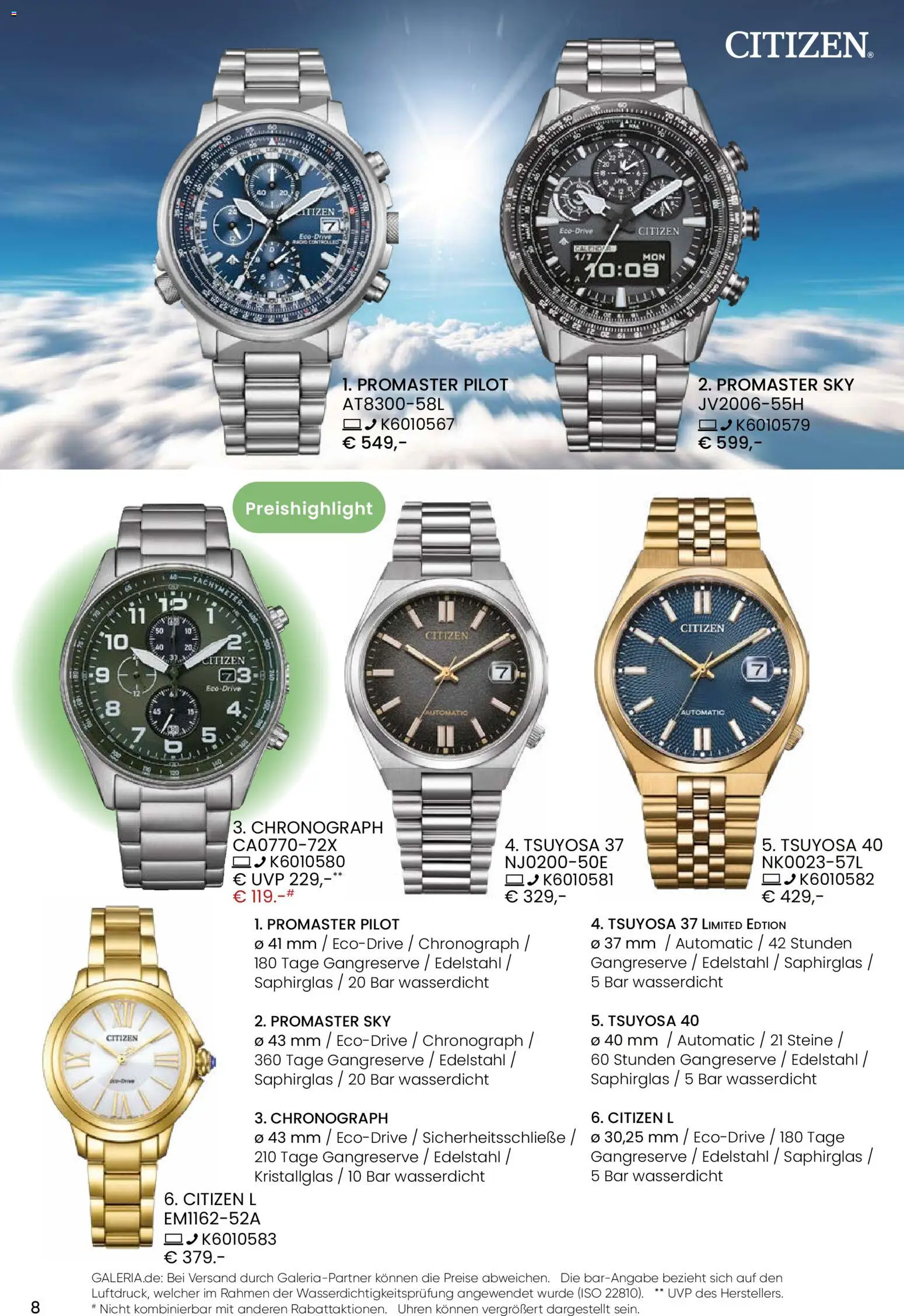 Galeria Karstadt Kaufhof Prospekt 	 - Seite 8 - gültig ab 03.12.2025