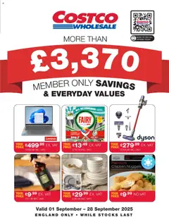 Costco - ENGLAND ONLY valid from 01/09/2025