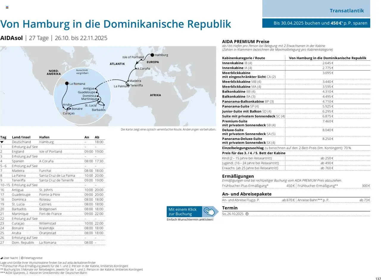 Aida Prospekt Winter 2025/26 - Seite 137 - gültig ab 01.10.2025