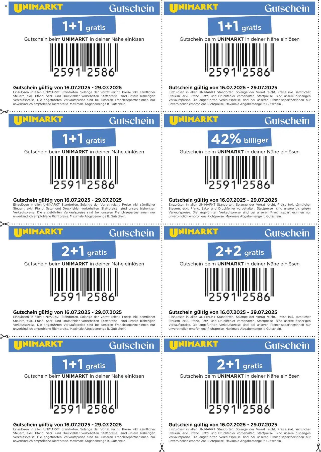 Unimarkt - Broschüre - Seite 6- gültig ab 16.07.2025