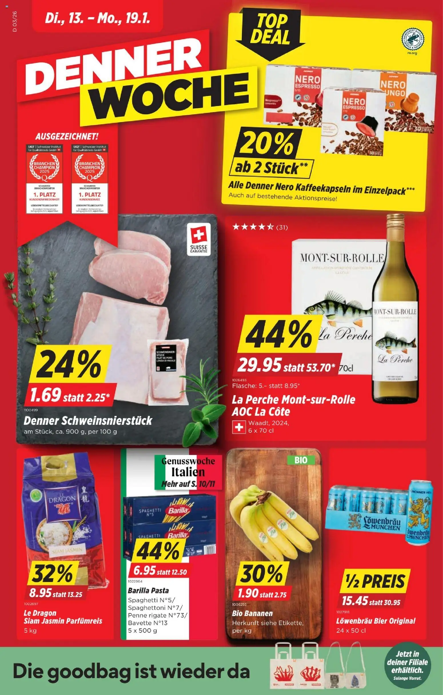 Denner Aktionen - Seite 1- gültig ab 13.01.2026