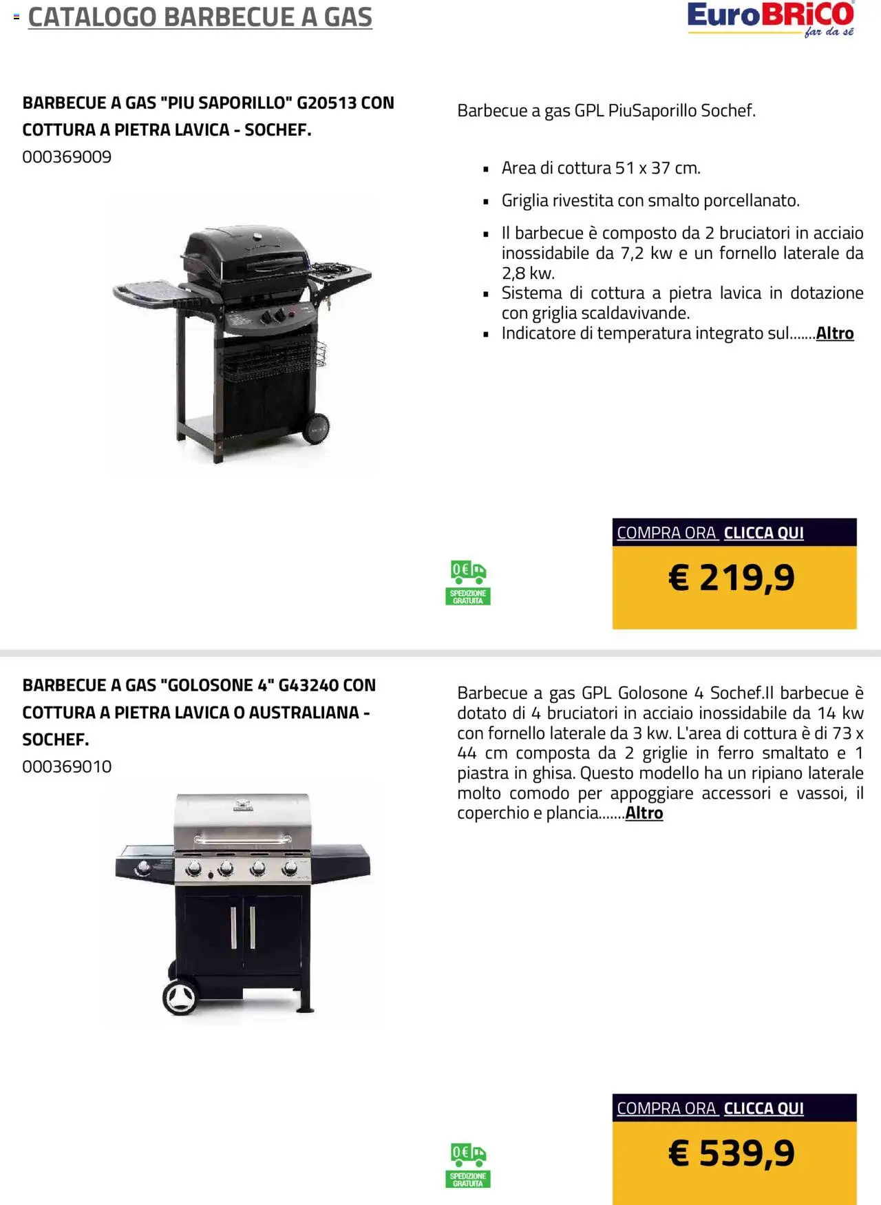 Eurobrico Barbecue a Gas catalogo - pagina 3 - valido dal 23/07/2025