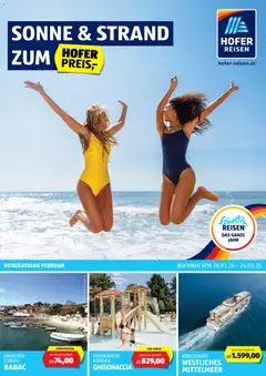 Vorschau Hofer Reisen Flugblatt gültig ab 28.01.2026