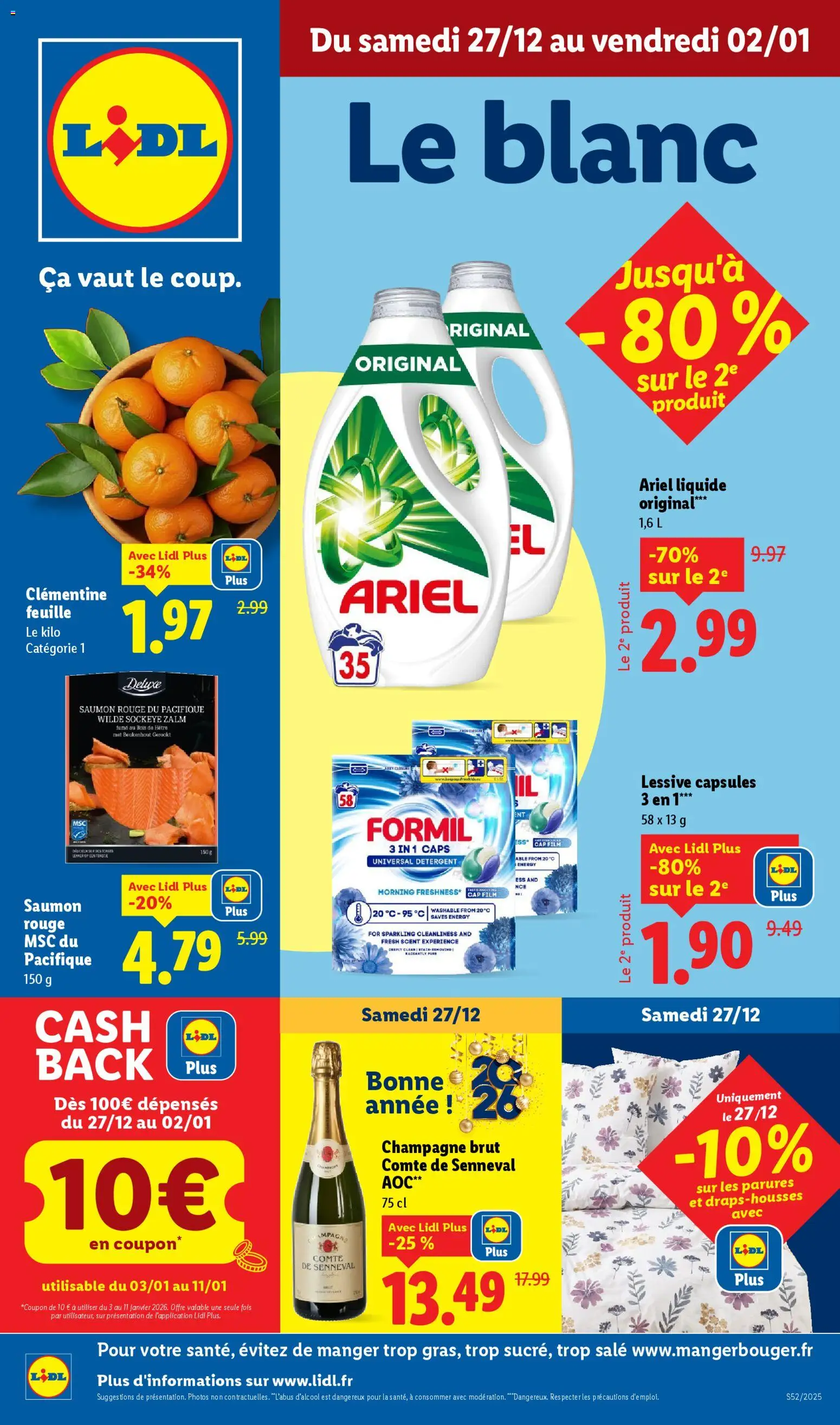 LIDL catalogue semaine 52 - page 1 - valable à partir du 27/12/2025