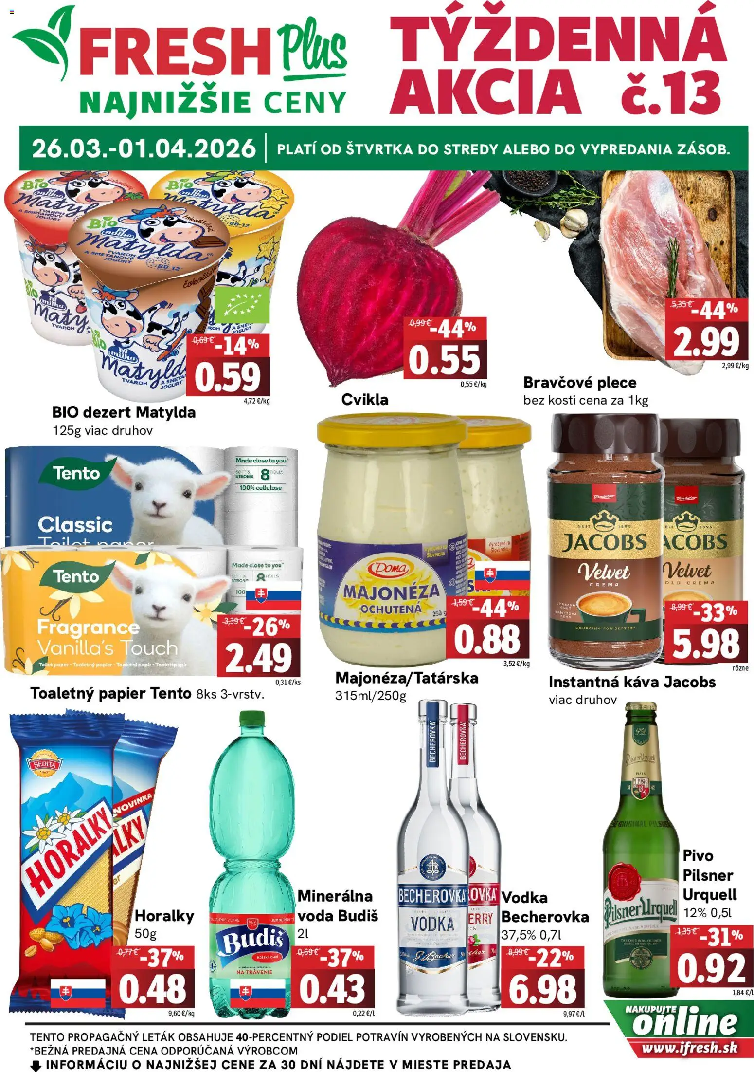 Fresh leták - strana 1- platný od 26.03.2026