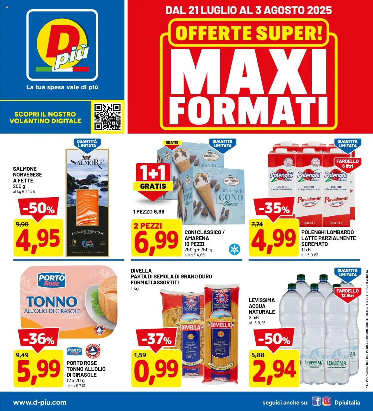 Volantino D Più	 - pagina 1 - valido dal 21/07/2025