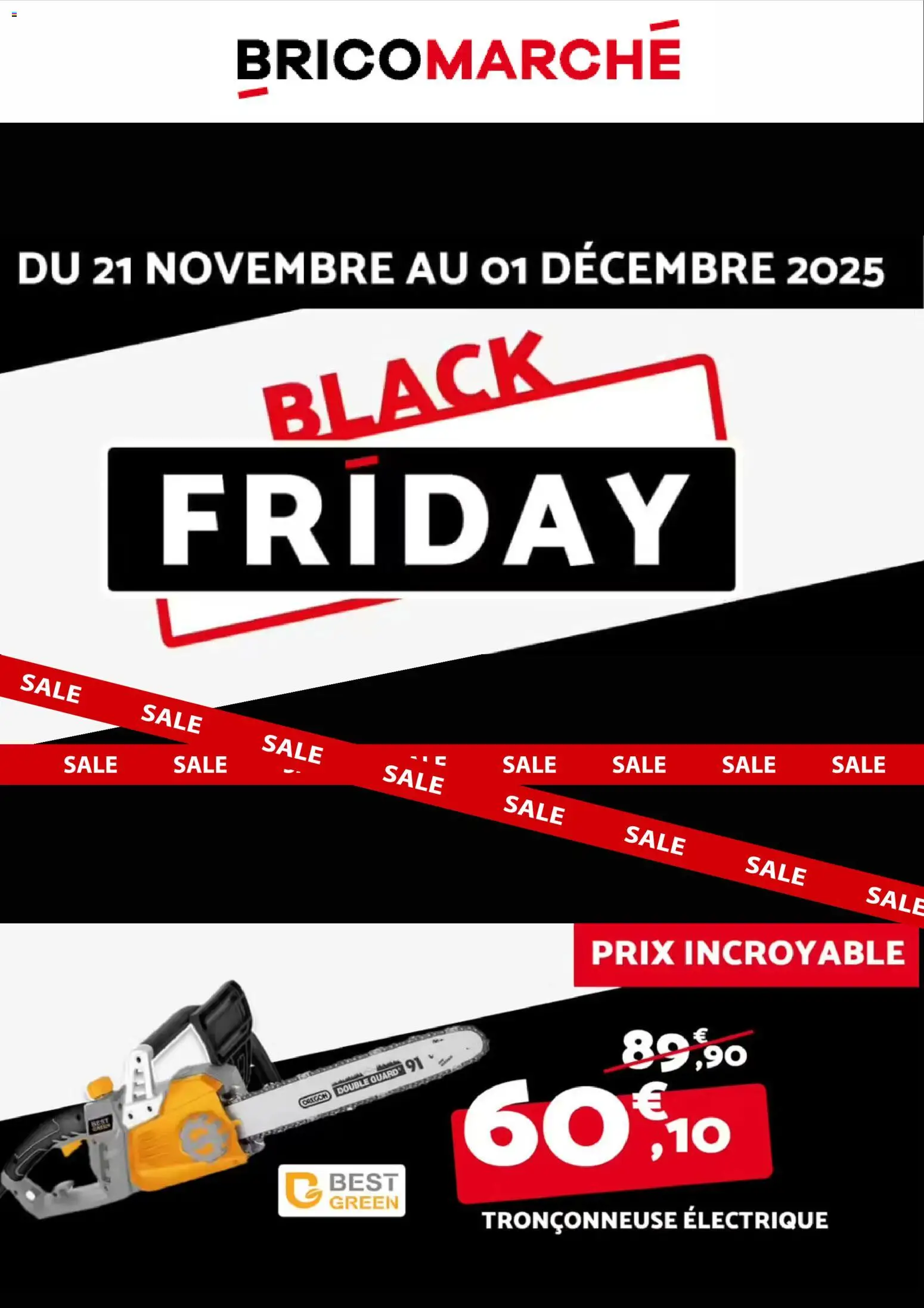 Bricomarché Black Friday - page 1 - valable à partir du 21/11/2025