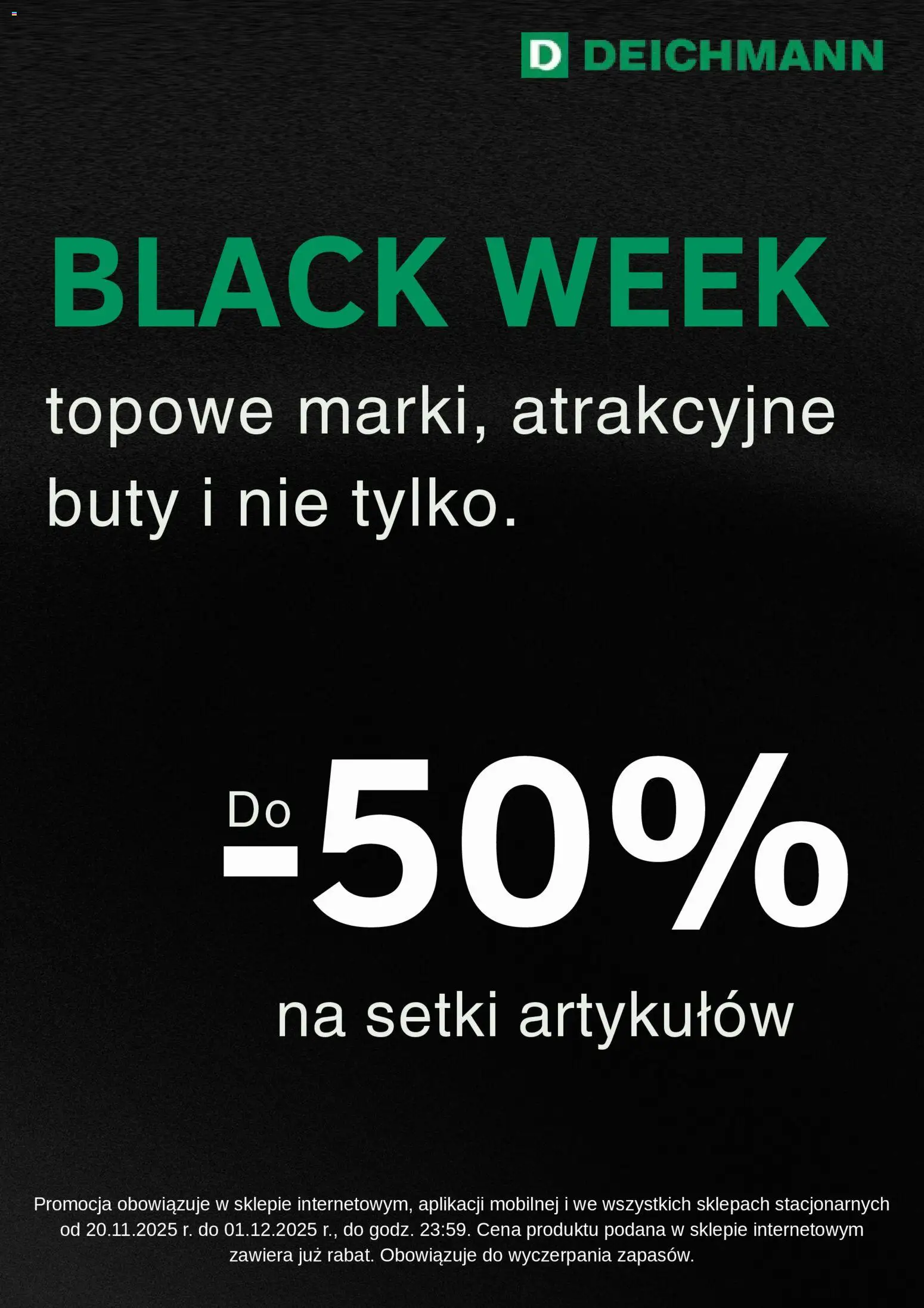 Deichmann Black Friday - strona 1- ważny od 20.11.2025