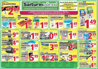 Esikatselu Saiturinpörssi tarjoukset voimassa alkaen 02/01/2026