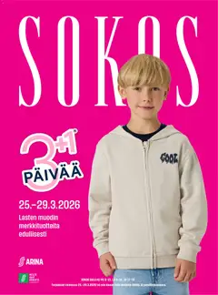 Esikatselu Sokos - Arina Sokos Oulu 3plus1 voimassa alkaen 25/03/2026