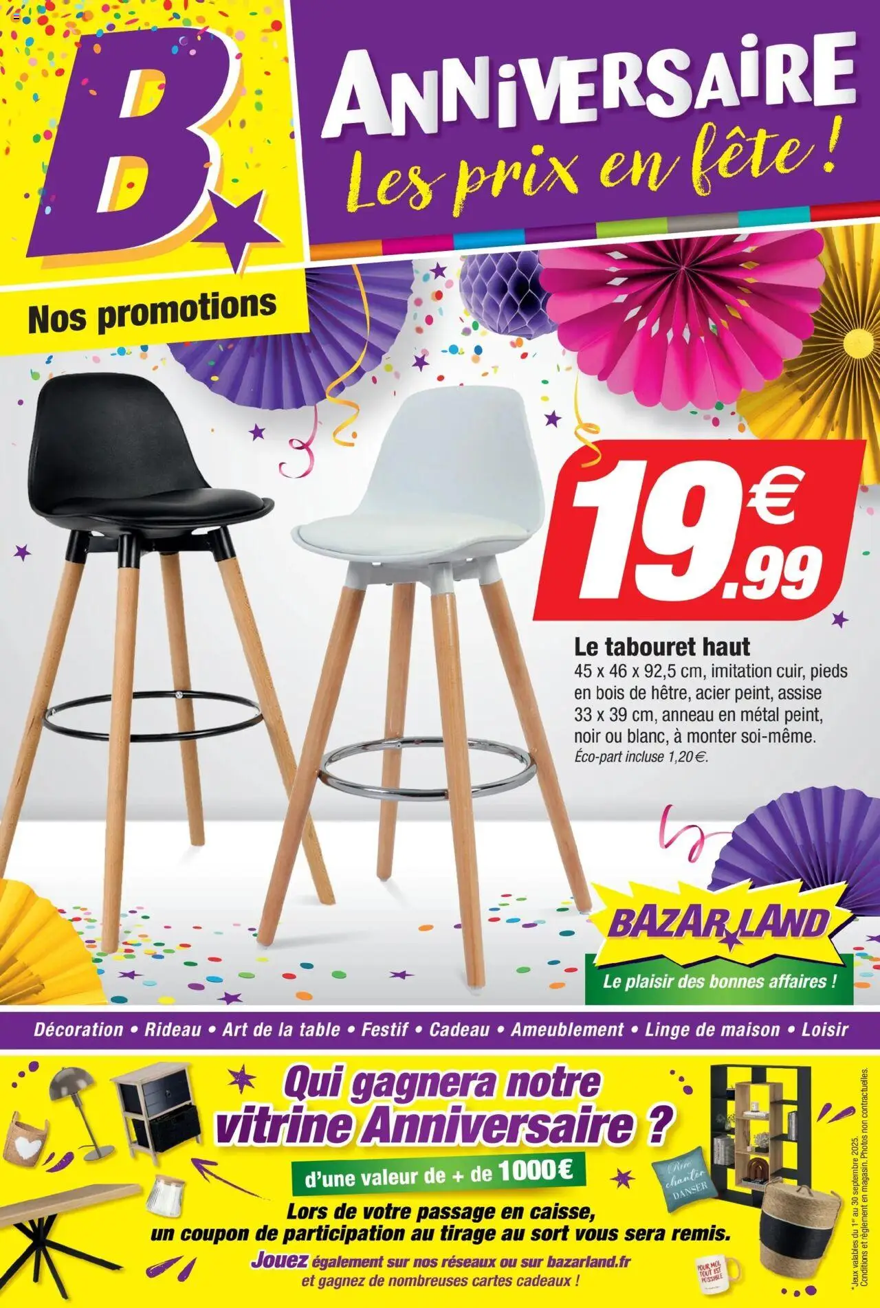 Bazarland catalogue - page 1 - valable à partir du 03/09/2025