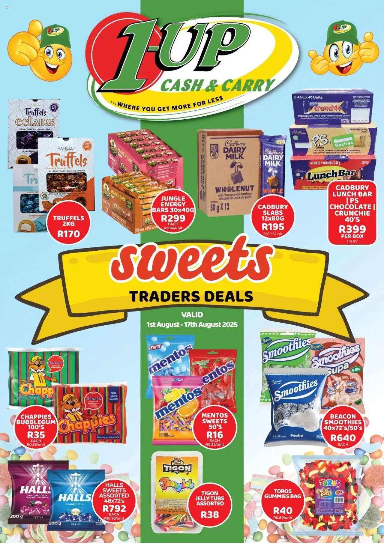 1UP Cash & Carry Sweet Deals - page 1- valid from 01/08/2025