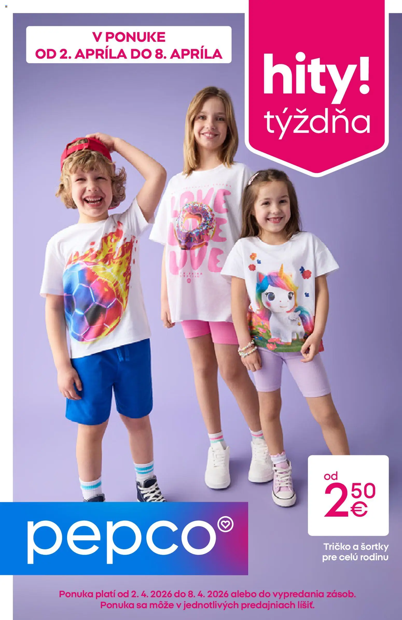 Pepco leták - strana 1- platný od 02.04.2026