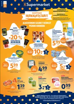 Esikatselu K-Supermarket tarjoukset voimassa alkaen 20/10/2025