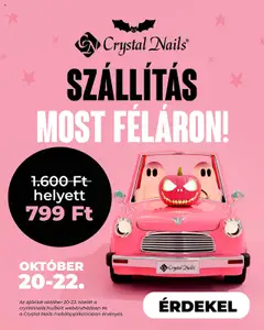Előnézet Crystal Nails Szállítás most FÉLÁRON érvényes 2025.10.20.-tól