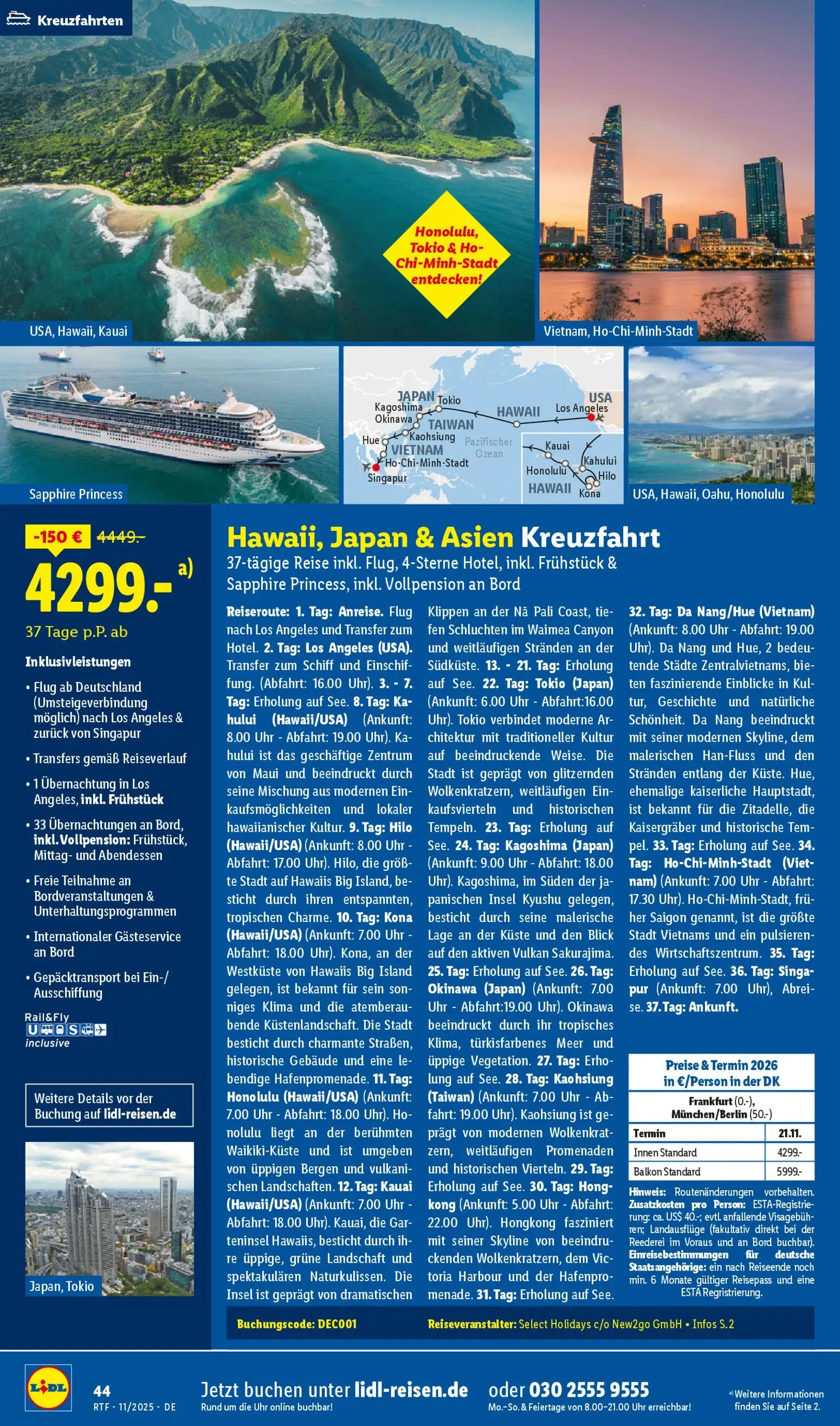 Lidl Reisen - Black Friday - Seite 44 - gültig ab 12.11.2025