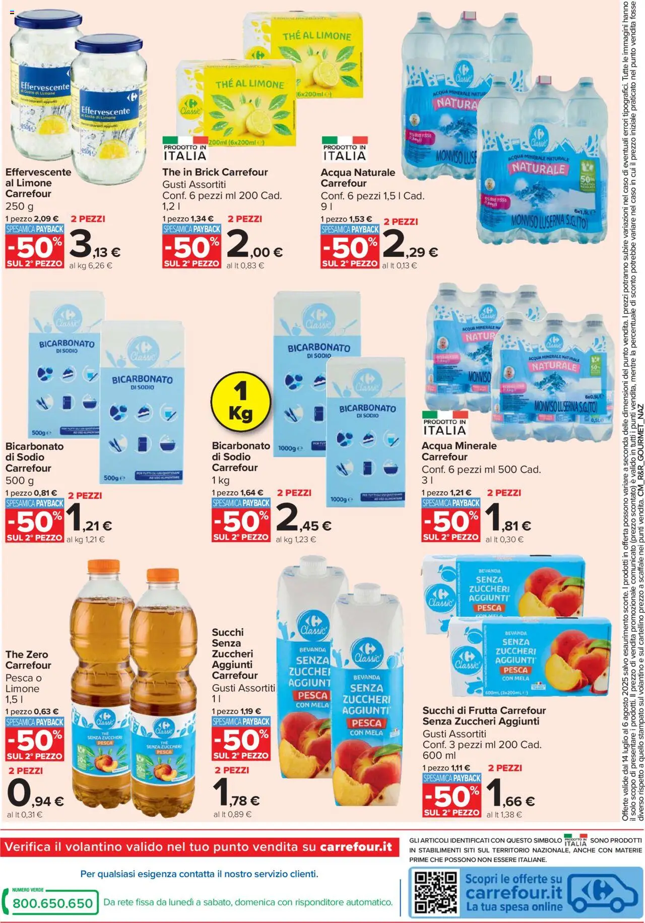 Carrefour	Market Raddoppia & Risparmia catalogo - pagina 4 - valido dal 14/07/2025