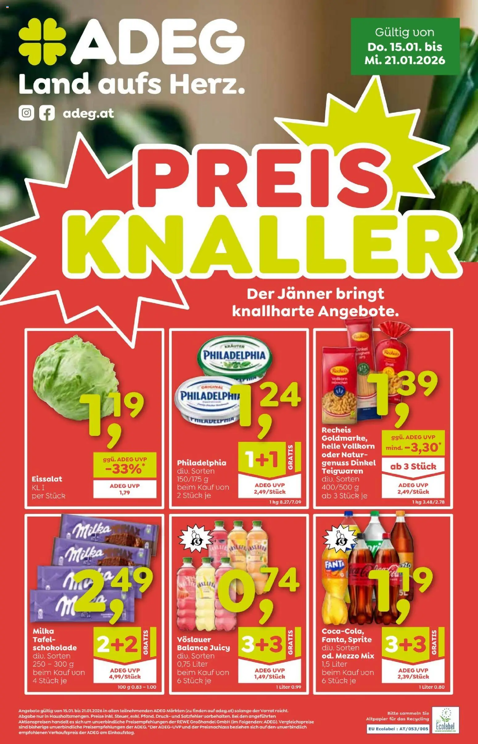 ADEG Flugblatt - Seite 1- gültig ab 15.01.2026