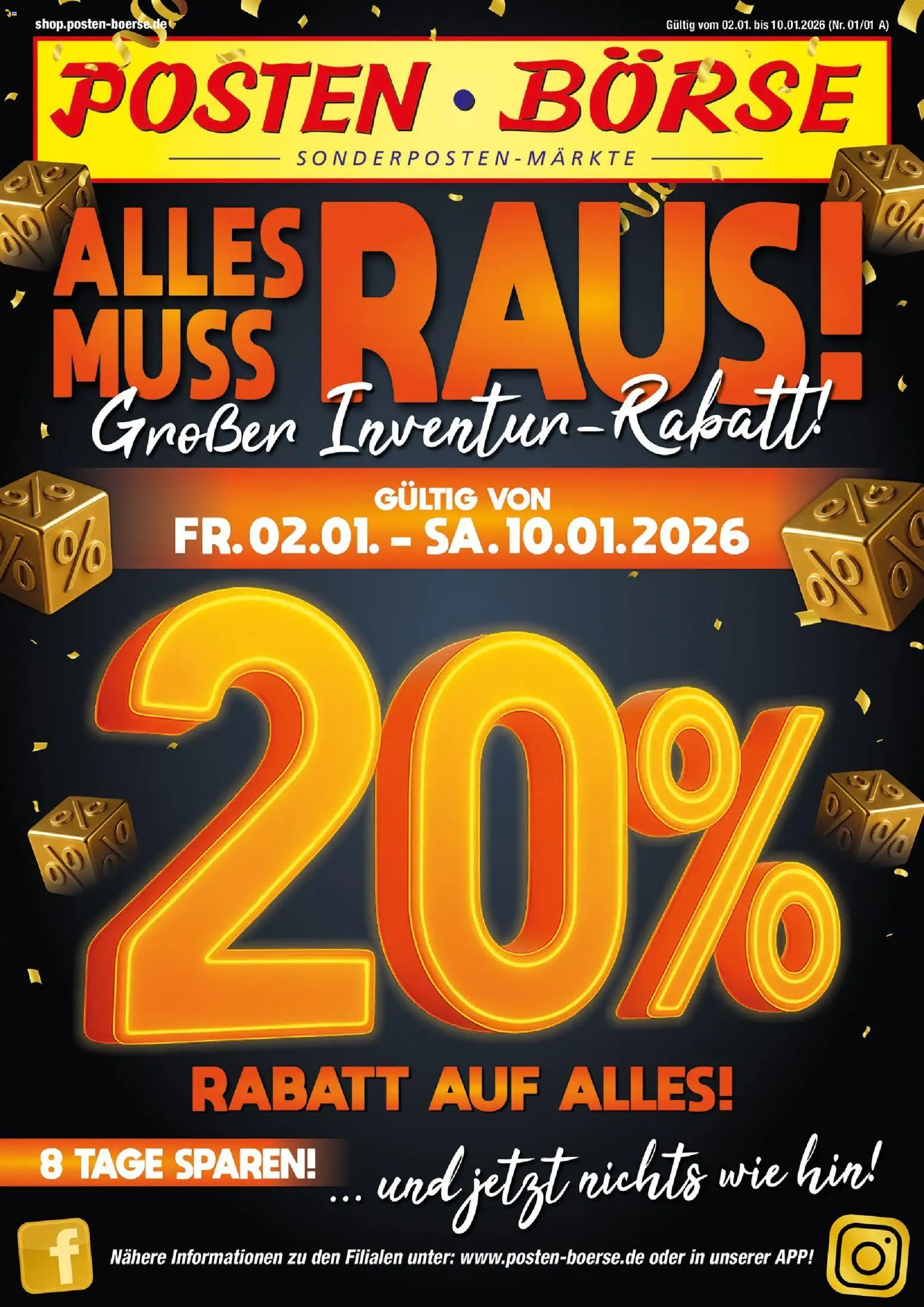 Posten Börse Prospekt - Seite 1 - gültig ab 02.01.2026