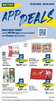 Vorschau Metro App Deals gültig ab 15.09.2025