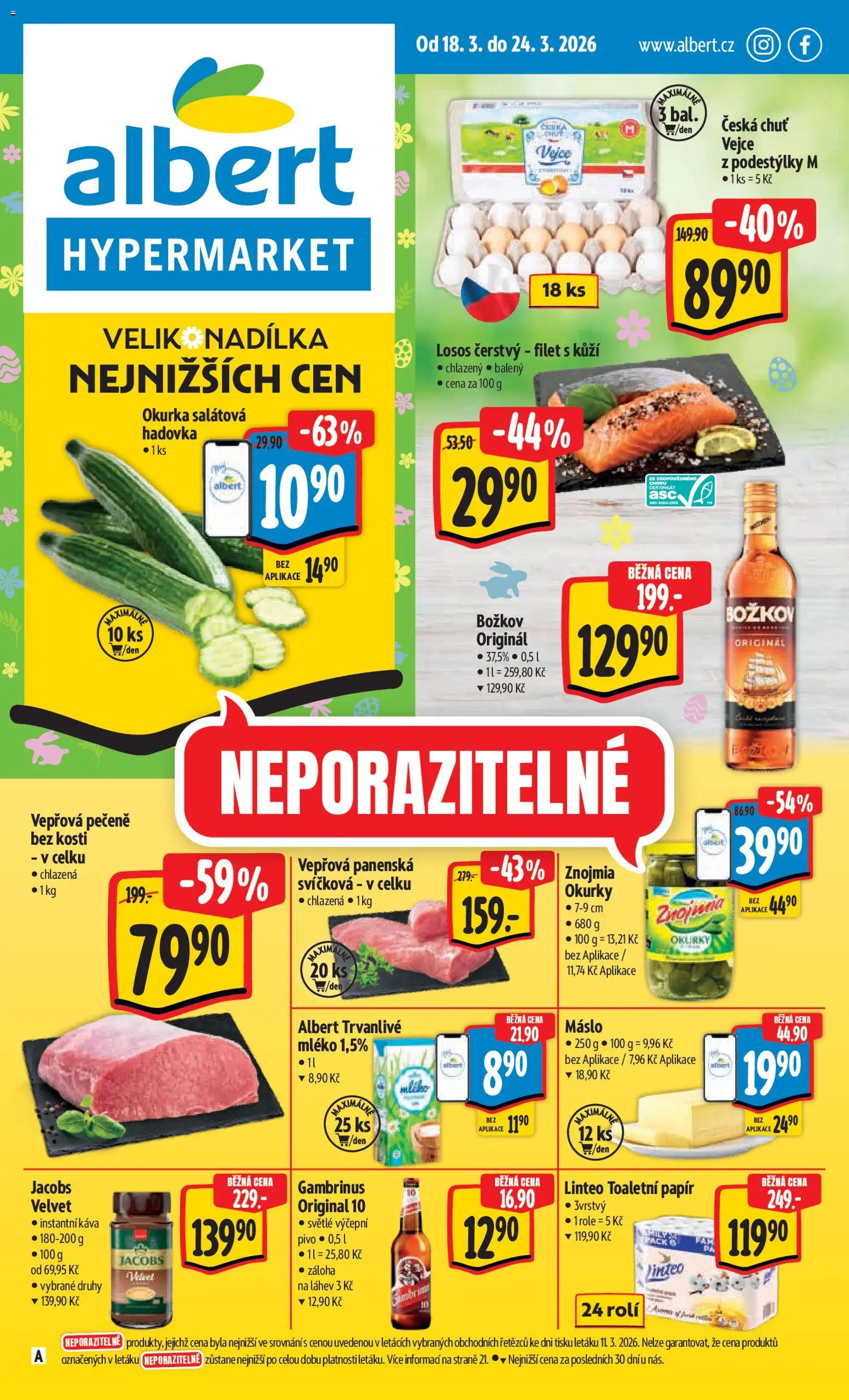 Albert leták - Hypermarket - strana 1- platný od 18.03.2026