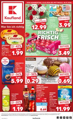 Vorschau Kaufland Prospekt 	 gültig ab 12.02.2026