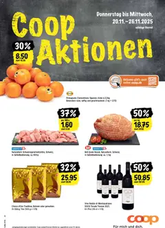 Vorschau Coop Aktionen gültig ab 20.11.2025