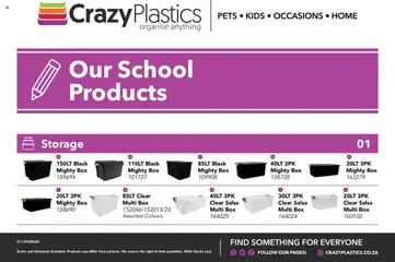 Preview Crazy Plastics - School Catalogue valid from 01/04/2024