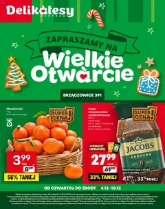 Podgląd Delikatesy Centrum Gazetka - Brzączowice Otwarcie ważny od 04.12.2025