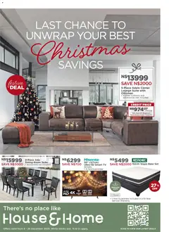 Preview House and Home - Namibia Christmas Savings Catalogue valid from 08/12/2025