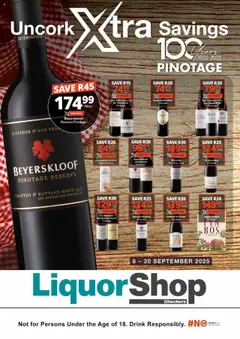 Preview Checkers - LiquorShop September Wine Promotion valid from 06/09/2025