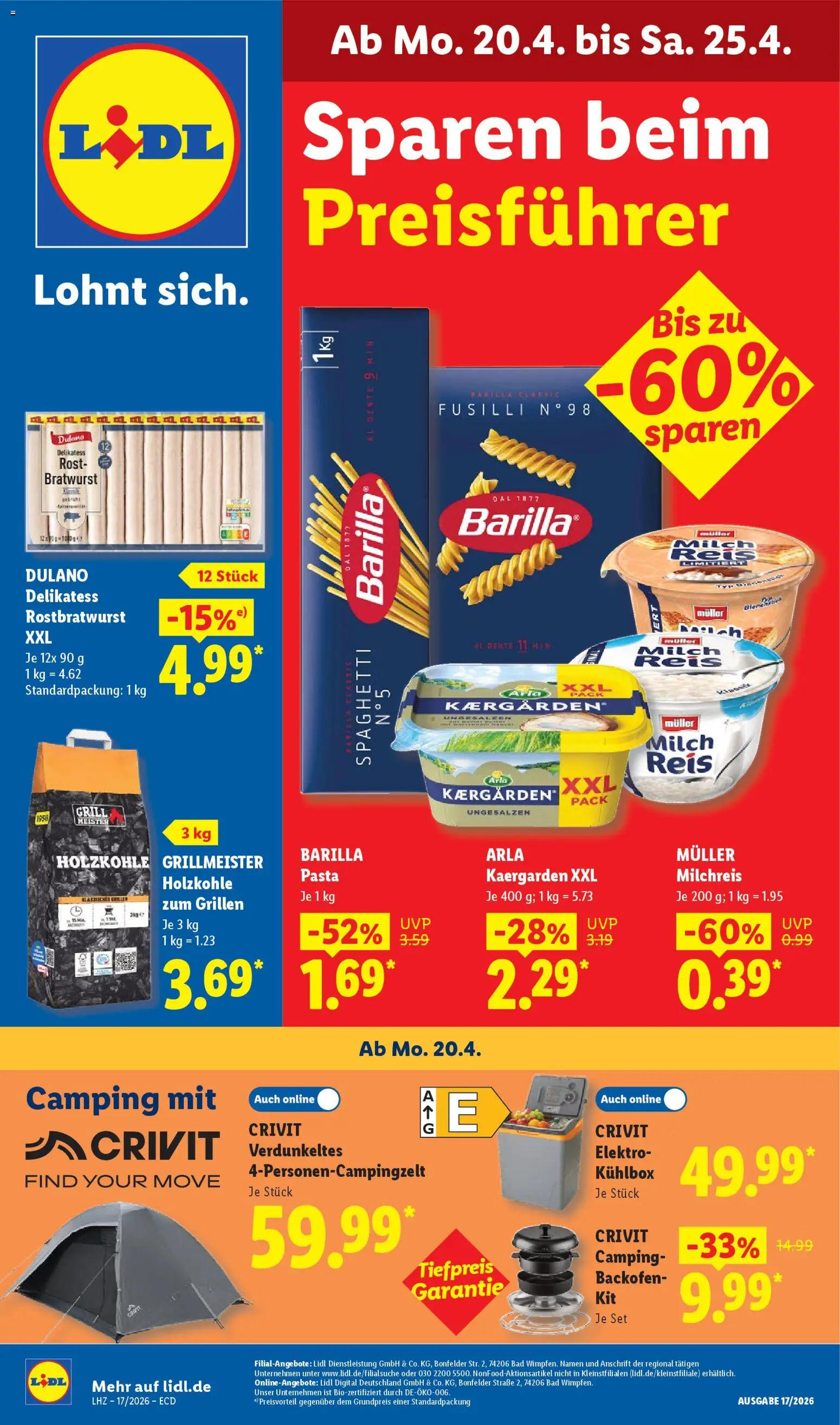 Lidl Prospekt - Seite 1 - gültig ab 20.04.2026