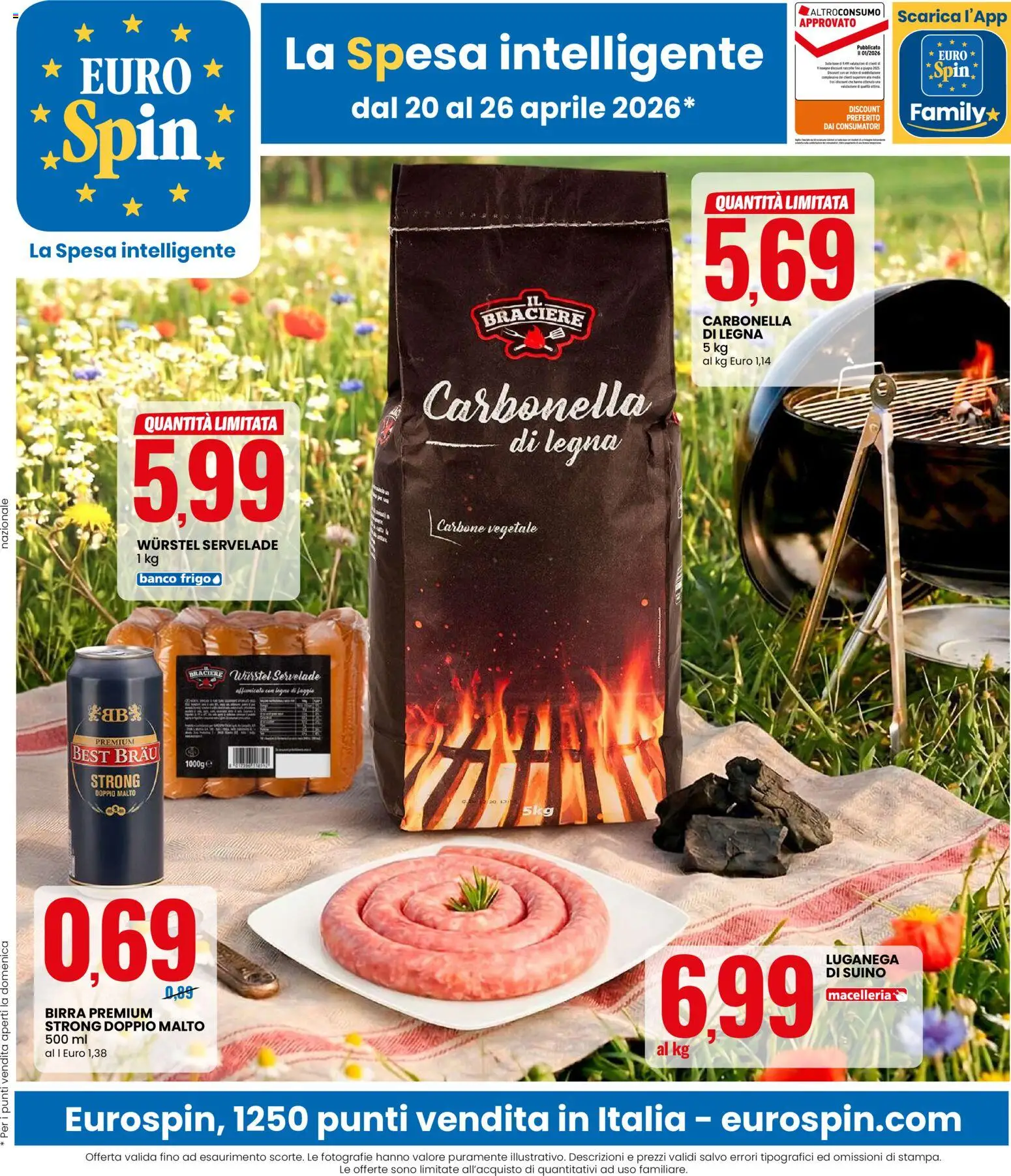 Eurospin volantino - pagina 1 - valido dal 20/04/2026