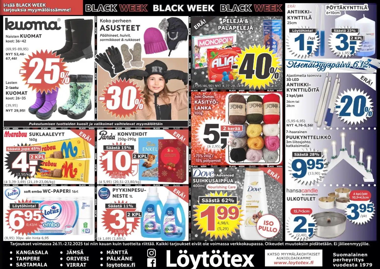 Löytötex - Black Friday - sivu 1- voimassa alkaen 26/11/2025