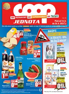 COOP Jednota leták platný od 14.08.2025