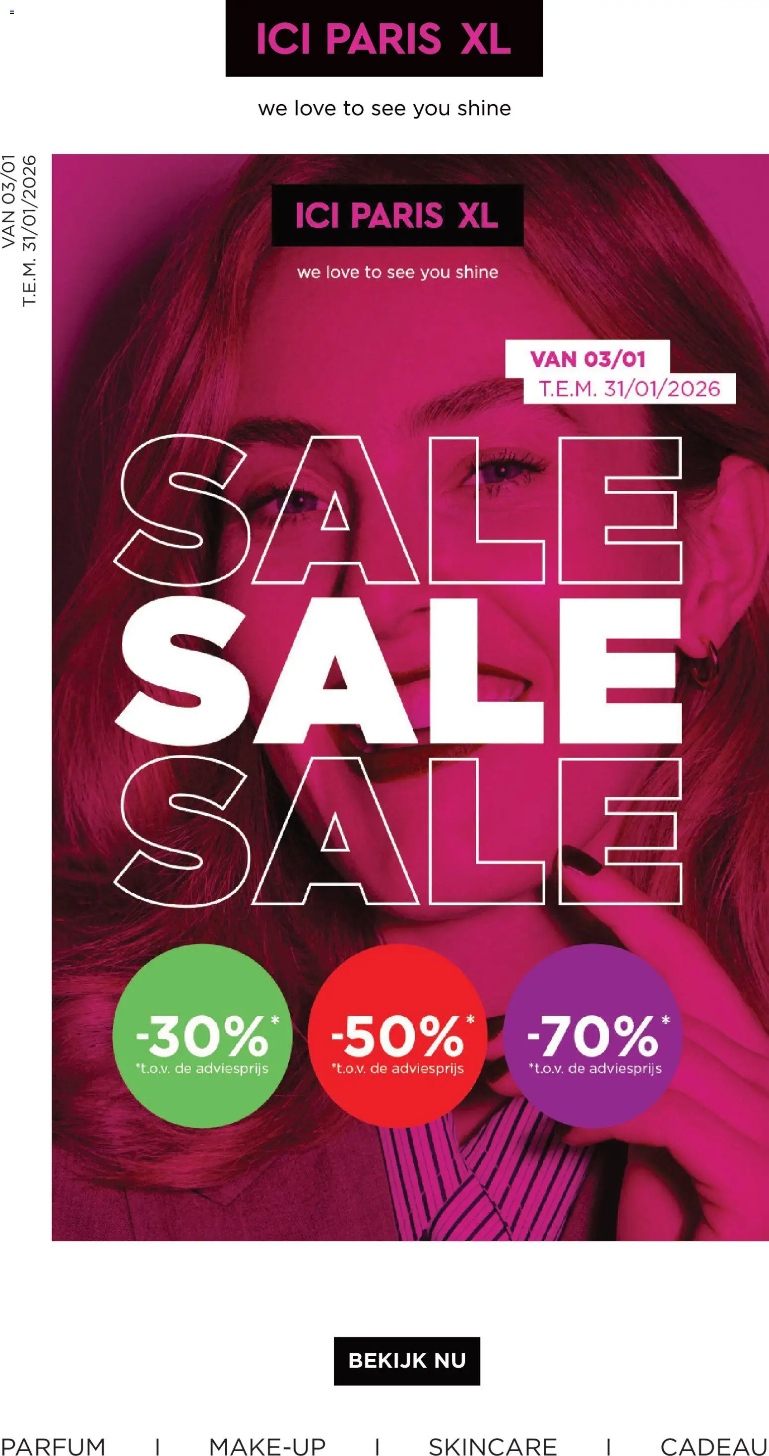 ICI Paris XL folder - pagina 1- geldig vanaf 03/01/2026