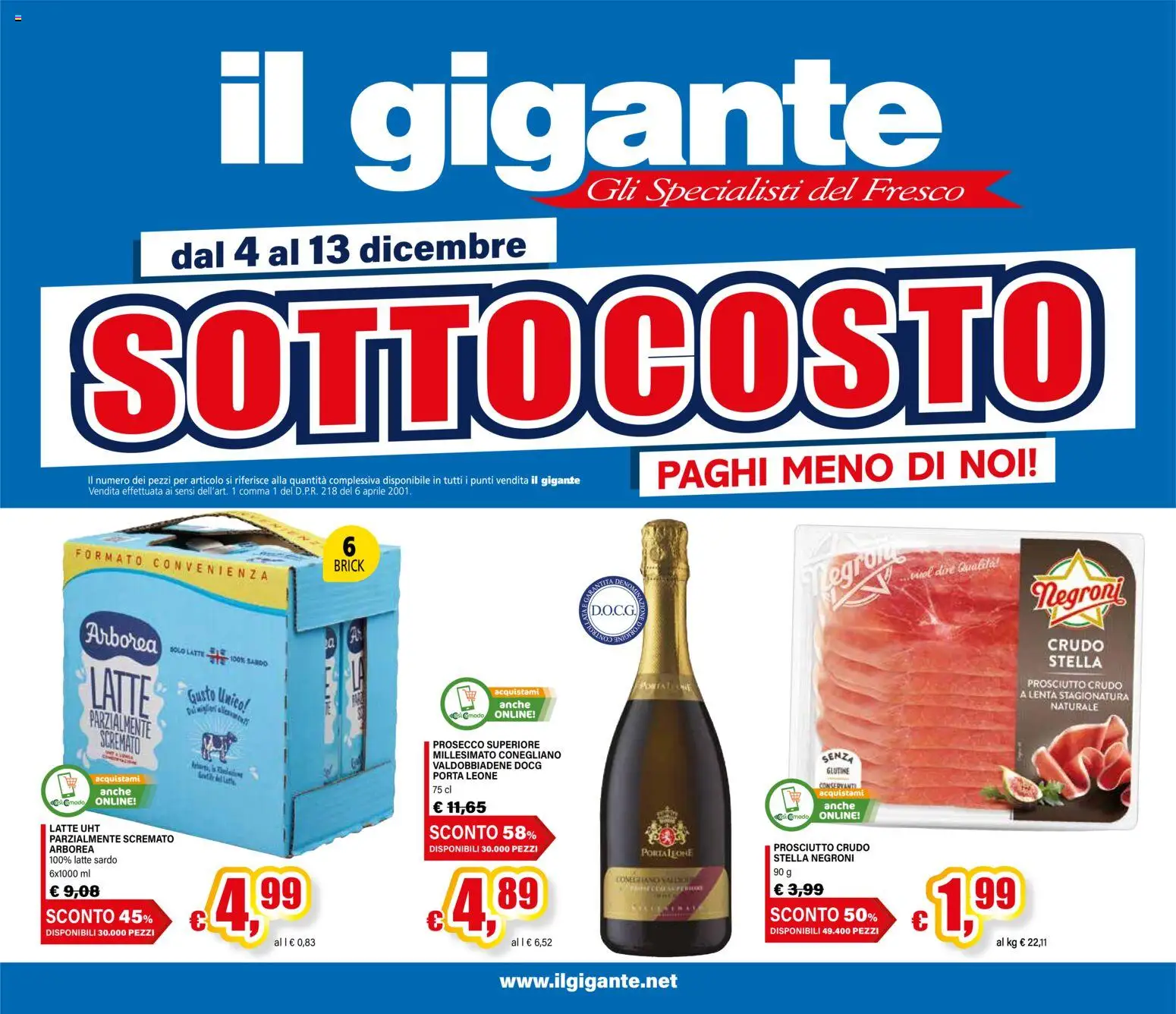 Volantino Il Gigante	 - pagina 1 - valido dal 04/12/2025