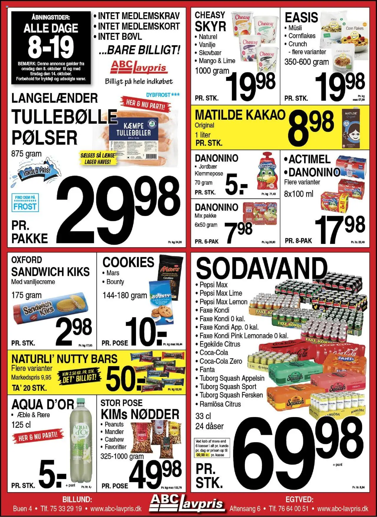 Abc Lavpris - Tilbudsavis - side 1- gyldig fra 08/10/2025