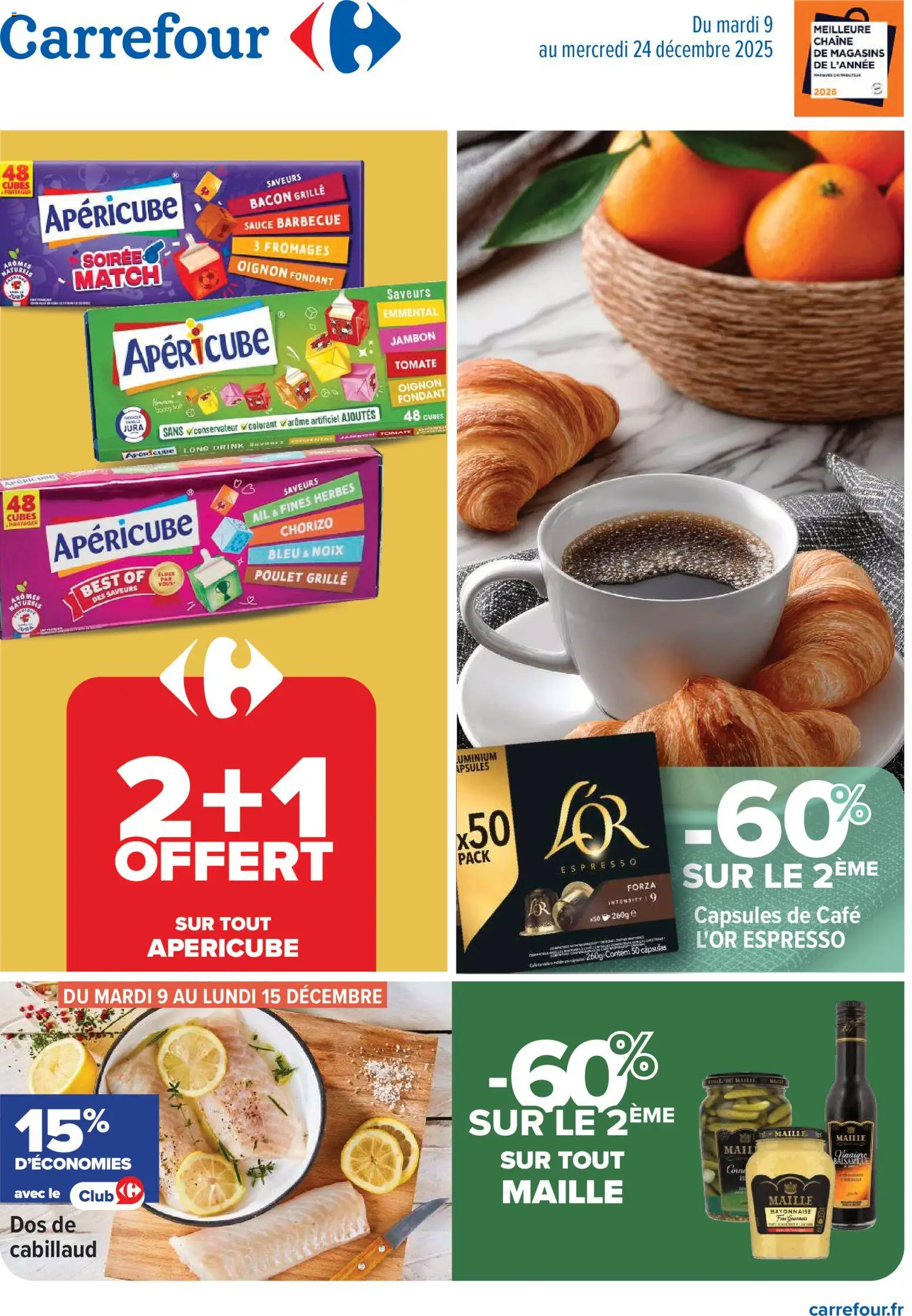 Carrefour catalogue semaine 50 - page 1 - valable à partir du 09/12/2025