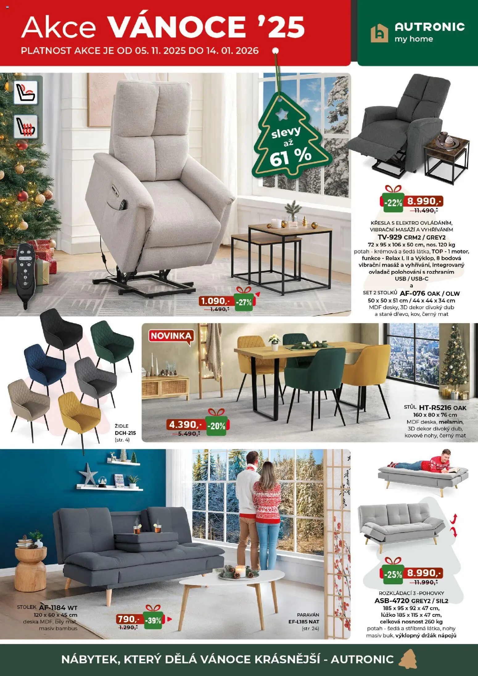 Jamall nábytek leták - Vánoce - strana 1- platný od 05.11.2025